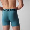 imageCalvin Klein Mens Intense Power 3Pack Boxer BriefAqua Bar  Black  Brisk Blue