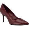 imageCalvin Klein Womens Gayle PumpDark Red Snake 606