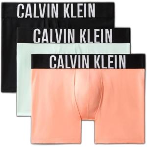 imageCalvin Klein Mens Intense Power 3Pack Boxer BriefPapaya Punch  Black  Moonlight Jade