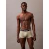 imageCalvin Klein Mens Micro Stretch 3pack Low Rise TrunkBlack  Palm Leaf Stripebeau Blue  Foggy Mauve