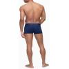 imageCalvin Klein Mens Micro Stretch 3pack Low Rise TrunkNew Navy  Artesian Blue  Blue Paradise