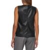 imageCalvin Klein Womens Pleat Neck Sleeveless CamiReal Black
