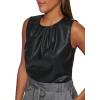 imageCalvin Klein Womens Pleat Neck Sleeveless CamiReal Black