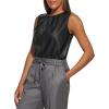 imageCalvin Klein Womens Pleat Neck Sleeveless CamiReal Black