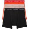imageCalvin Klein Mens Cotton Classics 3Pack Boxer BriefSummer Taupe  Fiesta  Black