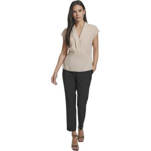 imageCalvin Klein Womens Pleat Neck Sleeveless CamiLatte