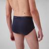 imageCalvin Klein Mens Cotton Classics 3Pack BriefShoreline  Snow Heather  Lively Teal