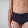 imageCalvin Klein Mens Cotton Classics 3Pack BriefShoreline  Snow Heather  Lively Teal