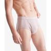 imageCalvin Klein Mens Cotton Classics 3Pack BriefSummer Taupe  Fiesta  Black