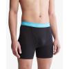 imageCalvin Klein Mens Cotton Stretch 3Pack Boxer BriefBlack Bodies W Spellbound  White  Blue Atoll Wb