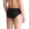 imageCalvin Klein Mens Cotton Stretch 3Pack Hip BriefBlack W Capri Rose  Speakeasy  Vivid Blue Logos