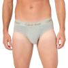 imageCalvin Klein Mens Cotton Stretch 3Pack Hip BriefGrey Heather  White  Black