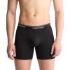 imageCalvin Klein Mens Micro Stretch 3Pack Boxer BriefBlack Bodies W Black  Ash  Mediterranea Wbs