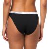 imageCalvin Klein Womens Carousel Logo Cotton Stretch Bikini Panties 3 PackBlack Grey Heather Kaiting Plaid Kells Green