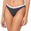imageCalvin Klein Womens Carousel Logo Cotton Stretch Bikini Panties 3 PackScorched DenimCharcoal HeatherSeersucker Stripescorched Denim