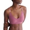 imageCalvin Klein Womens Invisibles Comfort Lightly Lined Seamless Wireless Triangle Bralette BraDeep Mauve