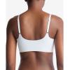 imageCalvin Klein Womens Invisibles Comfort Lightly Lined Seamless Wireless Triangle Bralette BraPlein Air W Ivory Logo