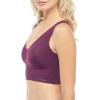 imageCalvin Klein Womens Invisibles Comfort Seamless Lightly Lined V Neck Bralette BraMerlot