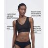 imageCalvin Klein Womens Invisibles Comfort Seamless Lightly Lined V Neck Bralette BraPlein Air W Ivory Logo