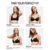 imageCalvin Klein Womens Invisibles Comfort Seamless Lightly Lined V Neck Bralette BraPlein Air W Ivory Logo