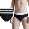 imageCalvin Klein Mens Cotton Classics 3Pack BriefBlack