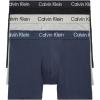 imageCalvin Klein Mens Cotton Stretch 3Pack Boxer BriefBlack  Speakeasy  Grey Heather