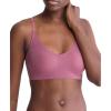 imageCalvin Klein Womens Invisibles Comfort Lightly Lined Seamless Wireless Triangle Bralette BraDeep Mauve