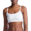 imageCalvin Klein Womens Invisibles Comfort Lightly Lined Seamless Wireless Triangle Bralette BraPlein Air W Ivory Logo