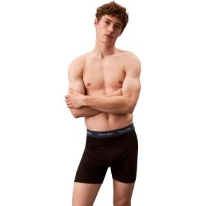 imageCalvin Klein Mens Cotton Stretch 3Pack Boxer BriefBlack Bodies W Spellbound  Eiffel Tower  Cherry Kiss Wb