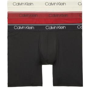 imageCalvin Klein Mens Micro Stretch 3Pack Boxer BriefBlack  Syrah  Cocoon