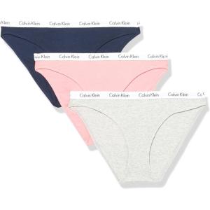 imageCalvin Klein Womens Carousel Logo Cotton Stretch Bikini Panties 3 PackShorelineGrey HeatherEvolve