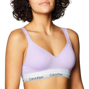imageCalvin Klein Womens Modern Cotton Lightly Lined Wireless BraletteVervain Lilac