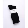 imageCalvin Klein Mens Dress Socks  Cotton Blend Crew Socks Patterns and Solids 4 PackBlack Solid