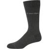 imageCalvin Klein Mens Dress Socks  Cotton Blend Crew Socks Patterns and Solids 4 PackBlackGrey Solid