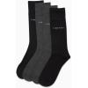 imageCalvin Klein Mens Dress Socks  Cotton Blend Crew Socks Patterns and Solids 4 PackBlackGrey Solid