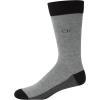 imageCalvin Klein Mens Dress Socks  Cotton Blend Crew Socks Patterns and Solids 4 PackBluebrown Heather