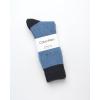 imageCalvin Klein Mens Dress Socks  Cotton Blend Crew Socks Patterns and Solids 4 PackBluebrown Heather