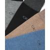 imageCalvin Klein Mens Dress Socks  Cotton Blend Crew Socks Patterns and Solids 4 PackBluebrown Heather