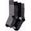 imageCalvin Klein Mens Dress Socks  Cotton Blend Crew Socks Patterns and Solids 4 PackCharcoal Heather