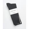 imageCalvin Klein Mens Dress Socks  Cotton Blend Crew Socks Patterns and Solids 4 PackGrey Heather Solid