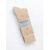imageCalvin Klein Mens Dress Socks  Cotton Blend Crew Socks Patterns and Solids 4 PackTan Solid