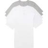 imageCalvin Klein Mens Cotton Classic 5Pack Slim Undershirts3 White  2 Grey Heather