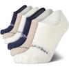 imageCalvin Klein Mens Socks  No Show Sneaker Liner Socks 6 PackTan Multi