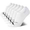 imageCalvin Klein Mens Socks  No Show Sneaker Liner Socks 6 PackWhite Assorted