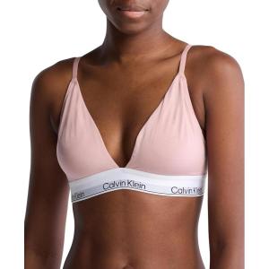 imageCalvin Klein Womens Modern Cotton Lightly Lined Triangle Wireless BraletteSubdued