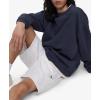 imageCalvin Klein Mens Relaxed Fit Monogram Logo Fleece SweatshirtDark Sapphire
