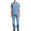 imageCalvin Klein Mens Smooth Cotton Monogram Logo Polo ShirtBlue Horizon