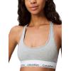 imageCalvin Klein Womens Modern Cotton Unlined Wireless BraletteGrey Heather White