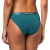 imageCalvin Klein Womens Motive Cotton Multipack Bikini PantyBlackGrey HeatherAtlantic Deep