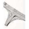 imageCalvin Klein Womens Motive Cotton Multipack Thong PantyGrey HeatherWhite